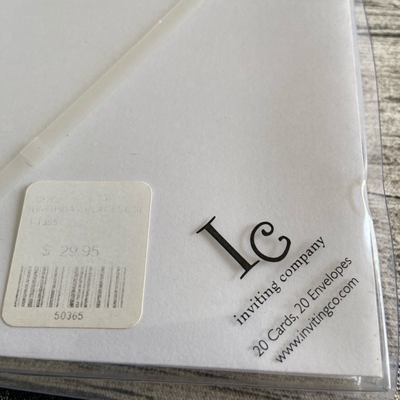 NEW in box. Box of 20 printable invitations + 20 envelopes. - Picture 3 of 3